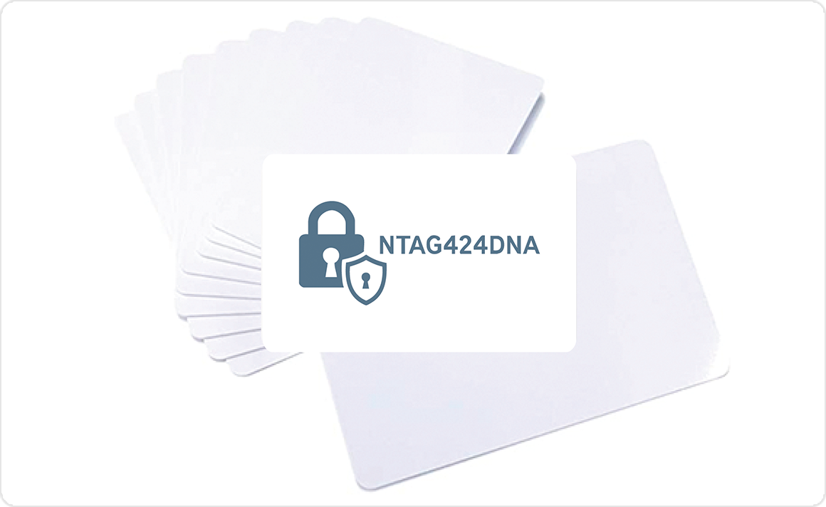 Ntag 424 DNAカードのサンプル写真