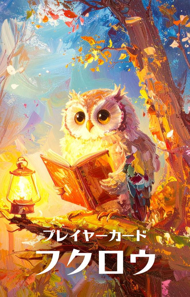 フクロウのカード