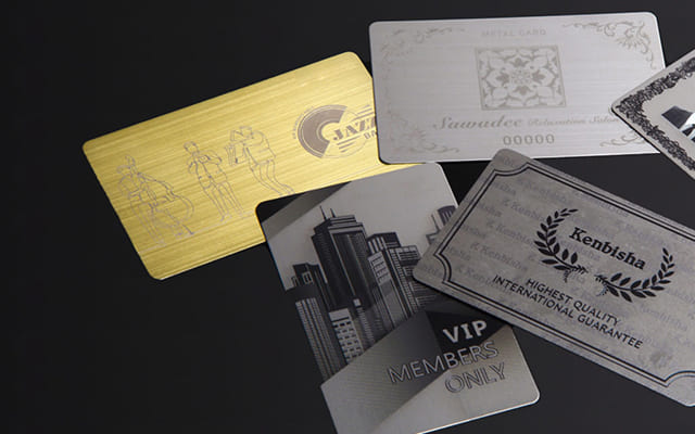 メタルカードの商品参考写真